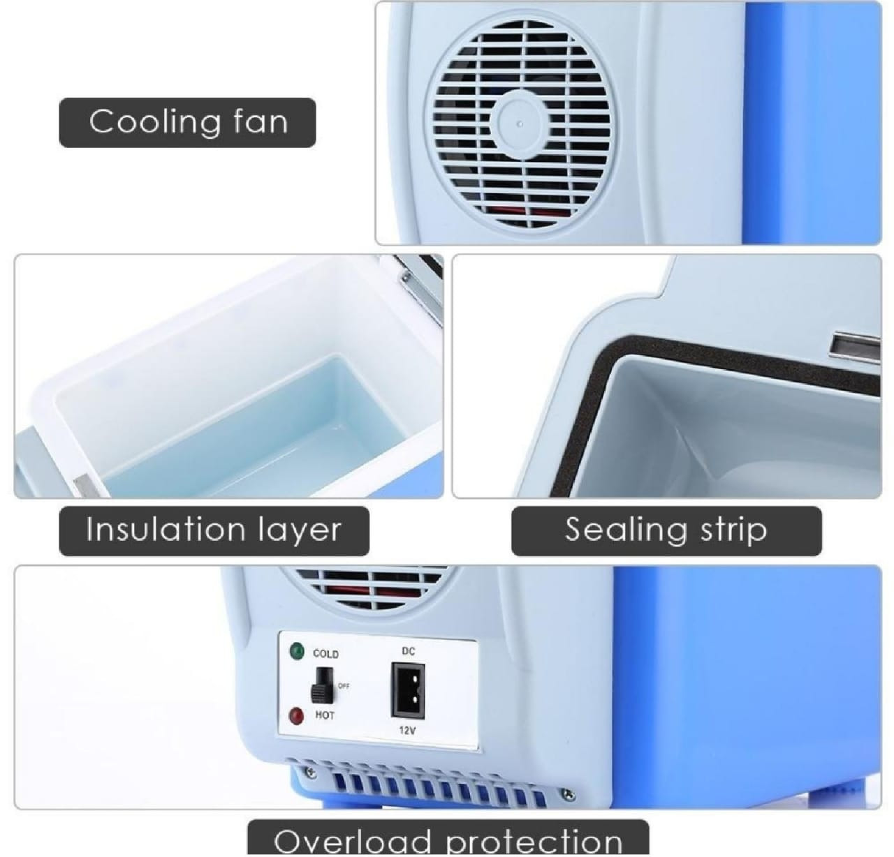 Miniatura 3 de nevera 7.5LT portatil 12V